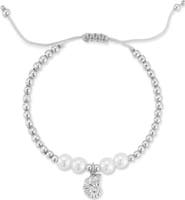 GLAZE JEWELRY Shell Charm Beaded Slider Bracelet