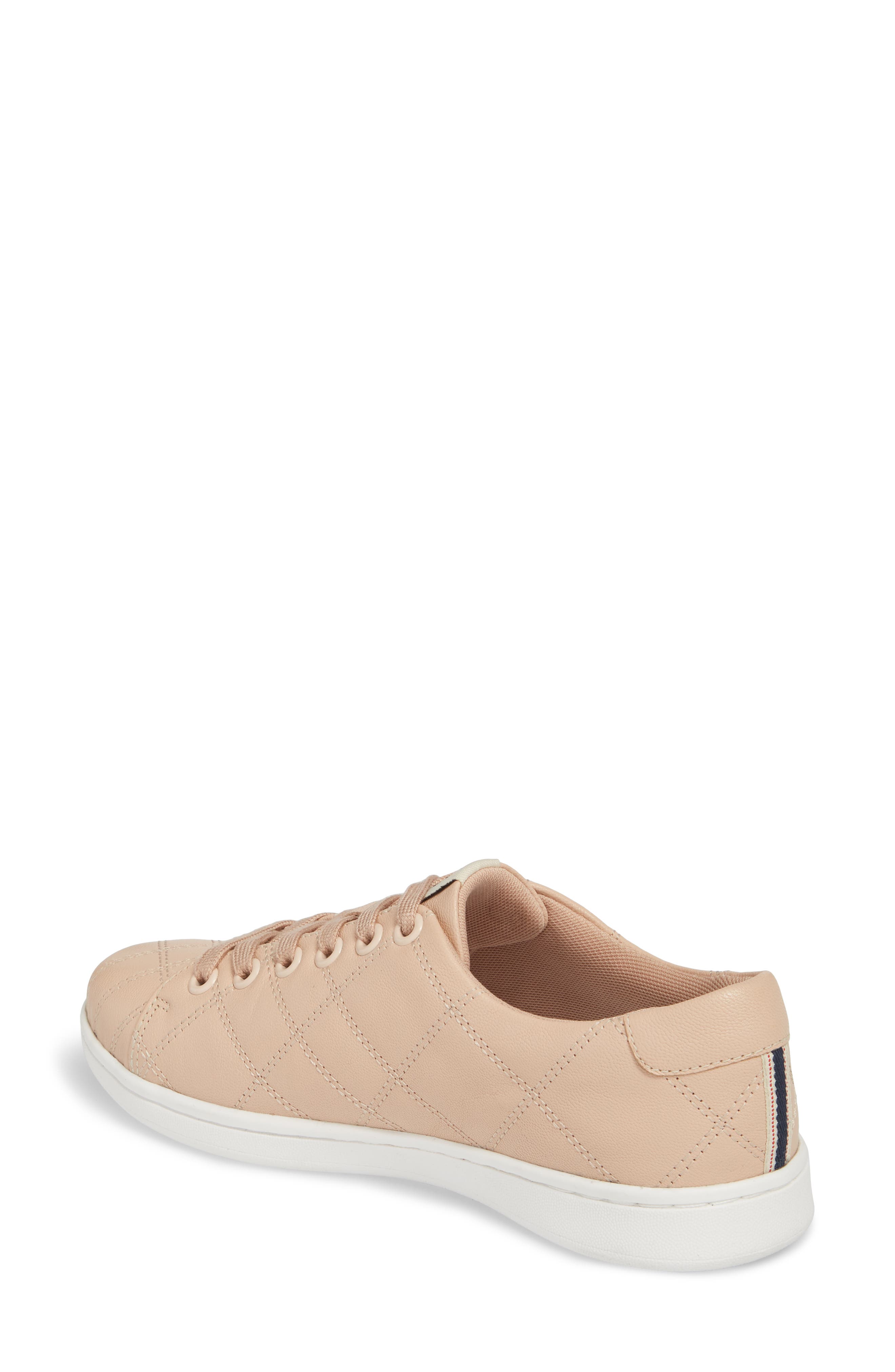 Crowley Quilted Sneaker, Alternate, color, MISTY ROSE LEATHER