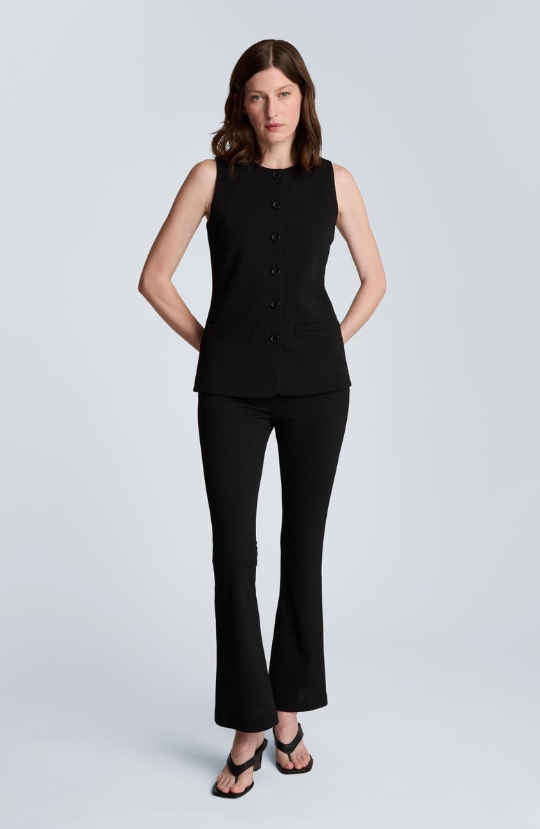 Kenneth Cole Longline Knit Sweater Vest, Alternate, color, Black