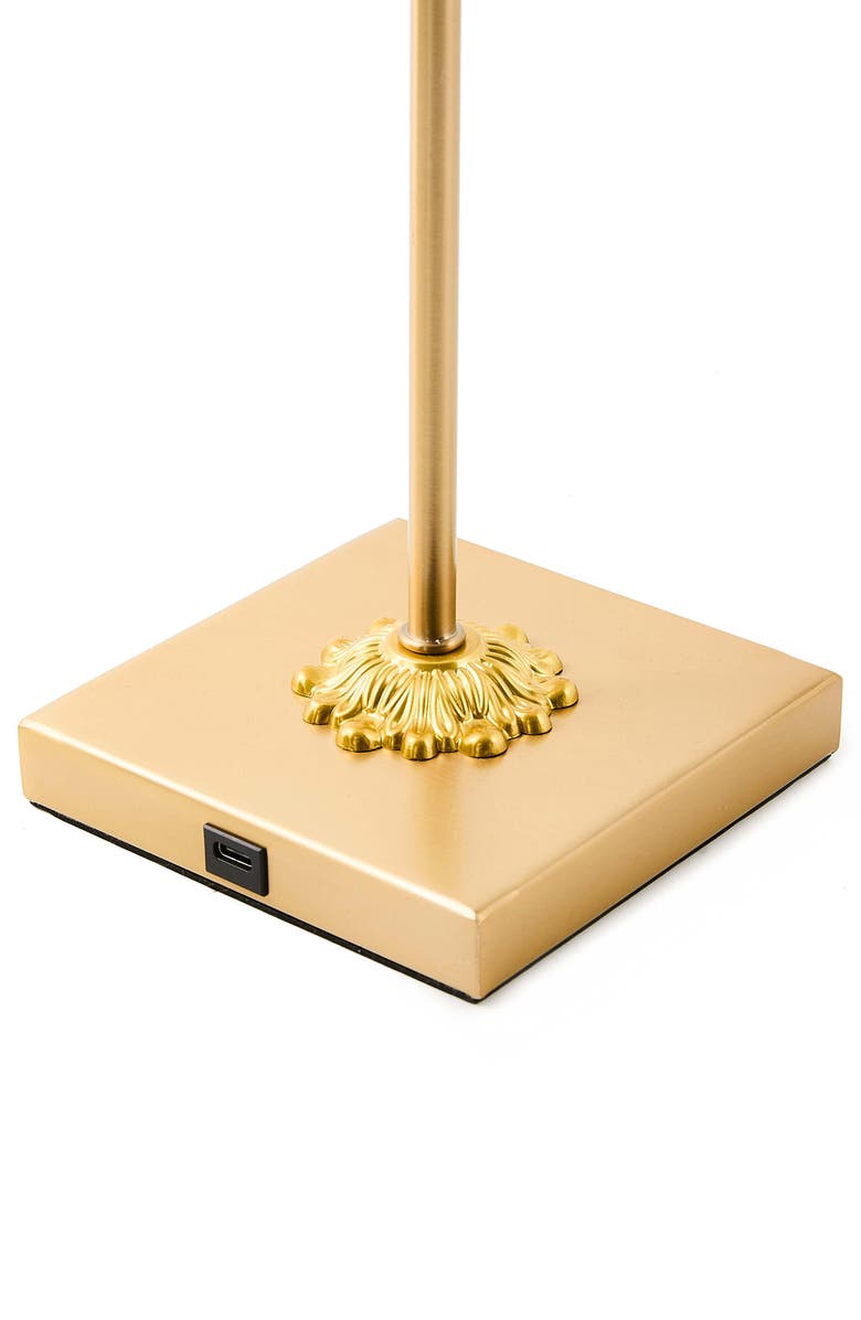 MACKENZIE CHILDS Violet Check LED Rechargeable Cafe Table Lamp, Alternate, color, Violet