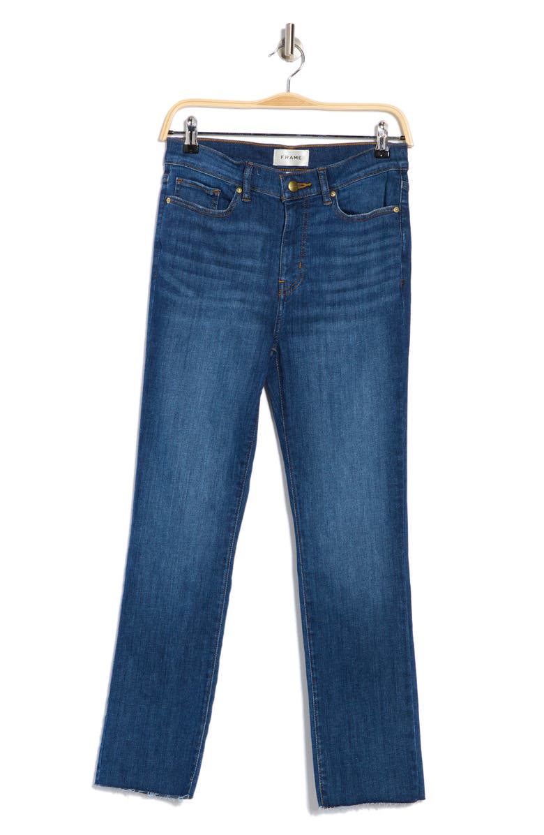 FRAME High Waist Crop Straight Leg Jeans, Alternate, color, Aspire Released Hem