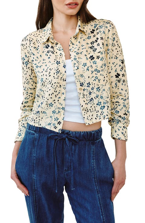 Print Crop Shirt