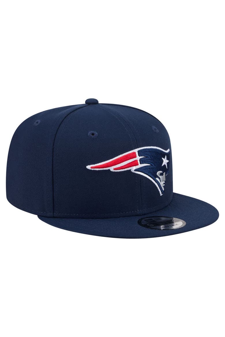 Men's New Era  Navy New England Patriots 9FIFTY Snapback Hat, Alternate, color, Navy