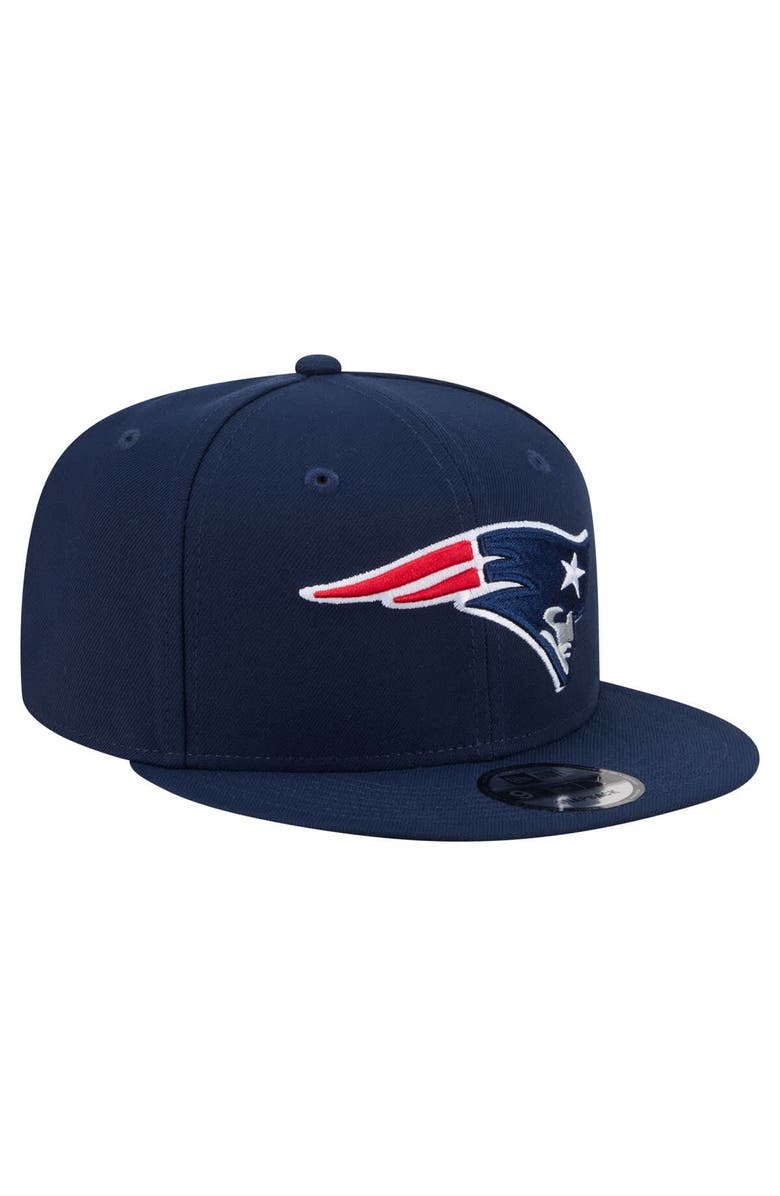 New Era Men's New Era  Navy New England Patriots 9FIFTY Snapback Hat, Alternate, color, Navy