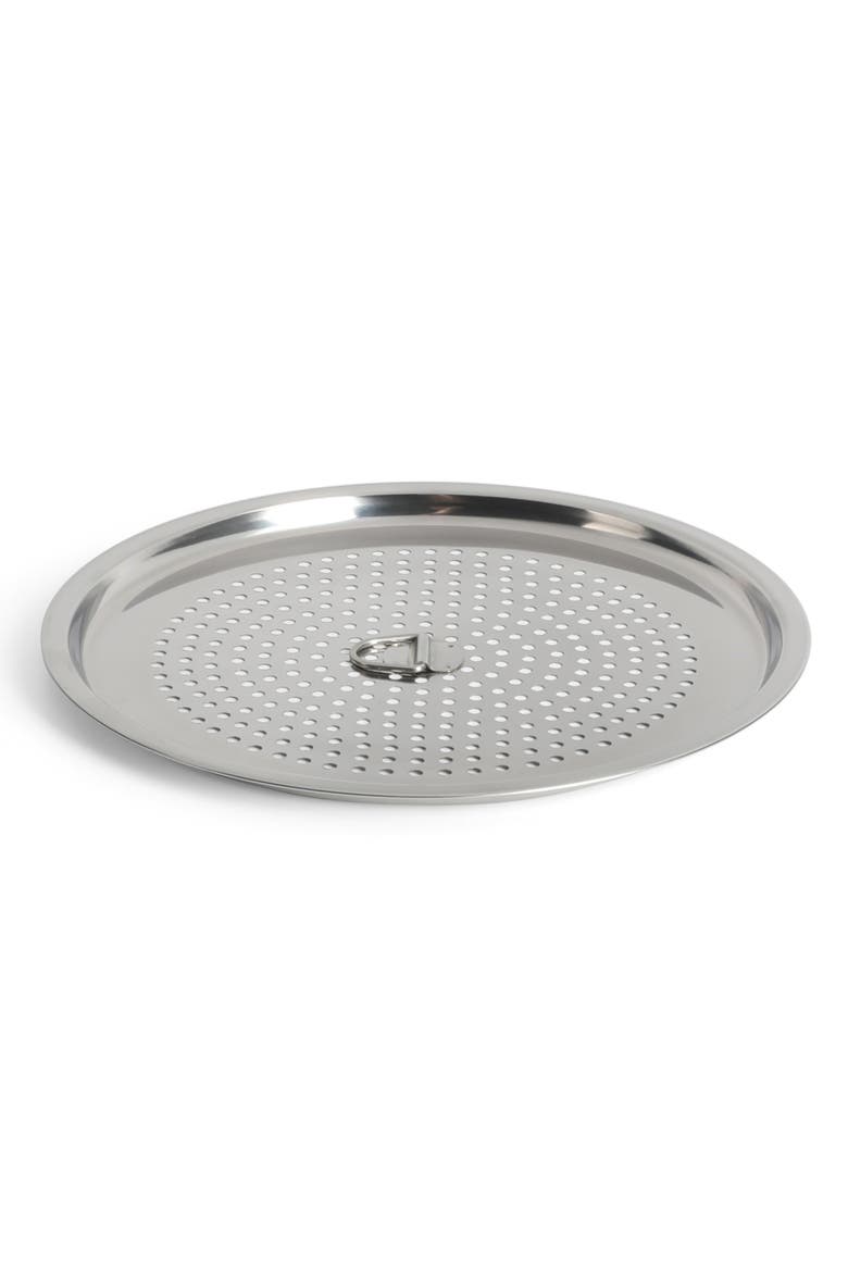 Thayer Enameled Steel Steamer Pot with Stainless Steel Insert and Lid, Alternate, color, Martha Blue