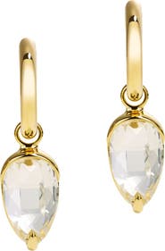BY PARIAH Acorn Drop Hoop Earrings