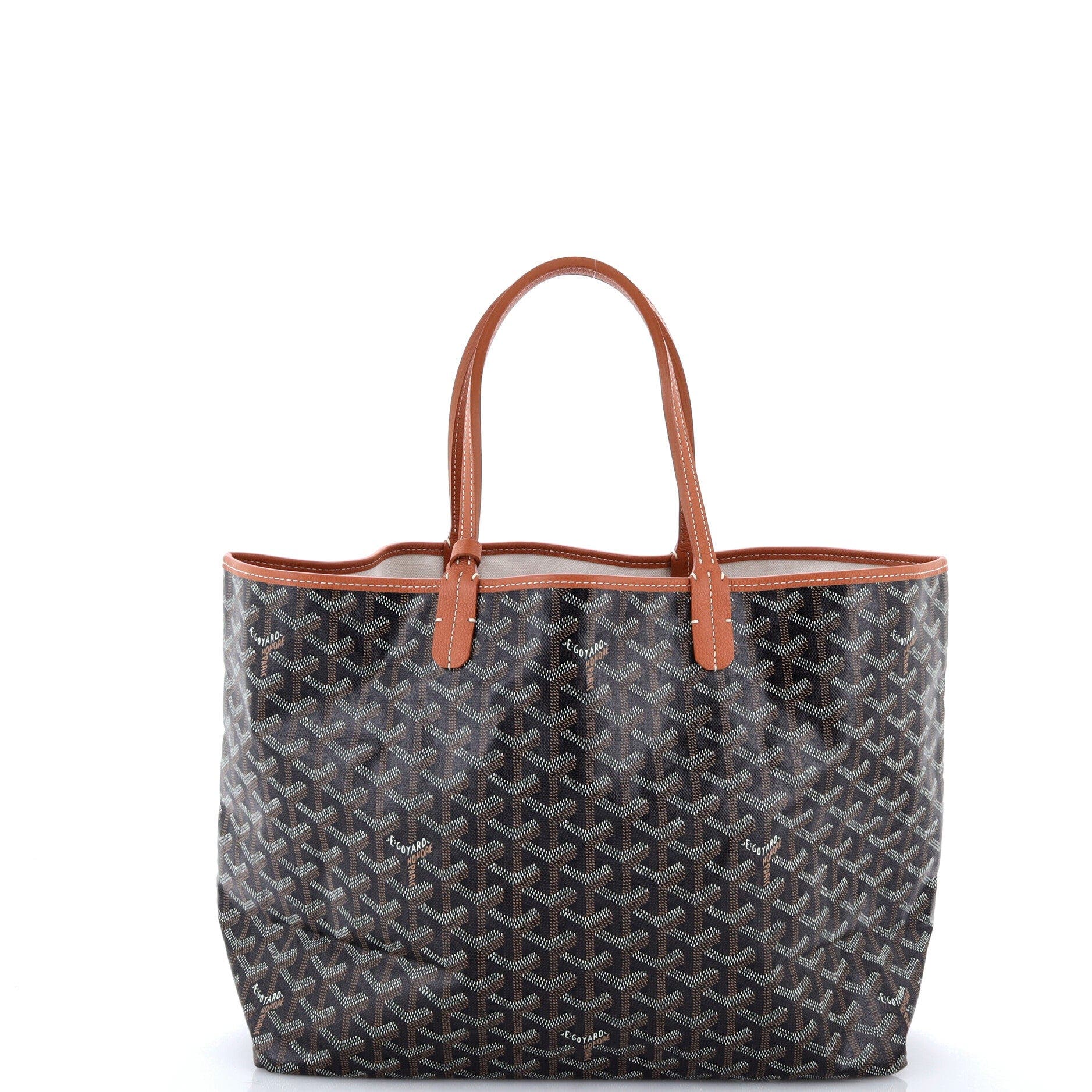 Saint Louis Tote Printed Coated Canvas PM, Alternate, color, Brown