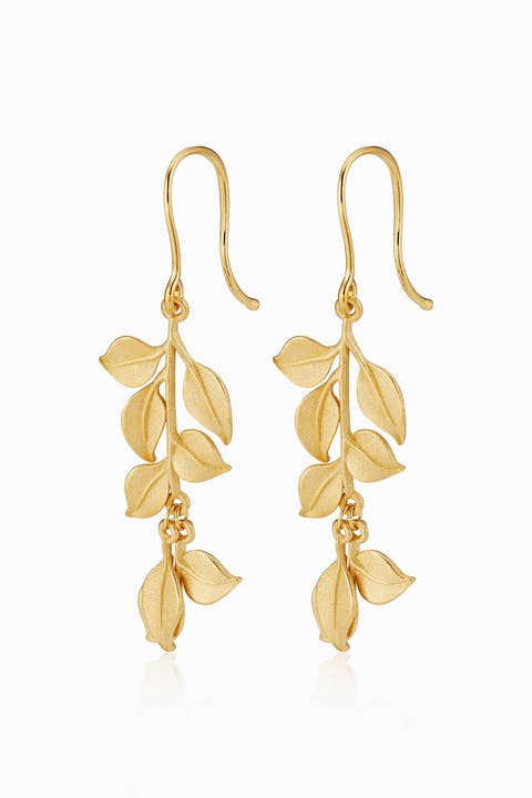 14K Yellow Gold New Beginnings Drop Earrings