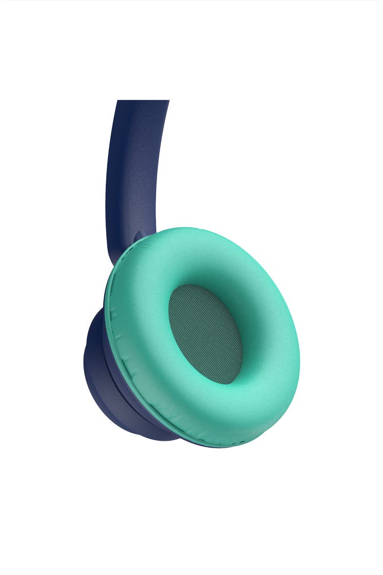 KidJamz KJ45 3.5mm Safe Listening Headphones for Kids w/ Inline Microphone, Alternate, color, Blue