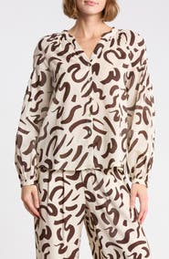 DR2 by Daniel Rainn Long Sleeve Cotton Top