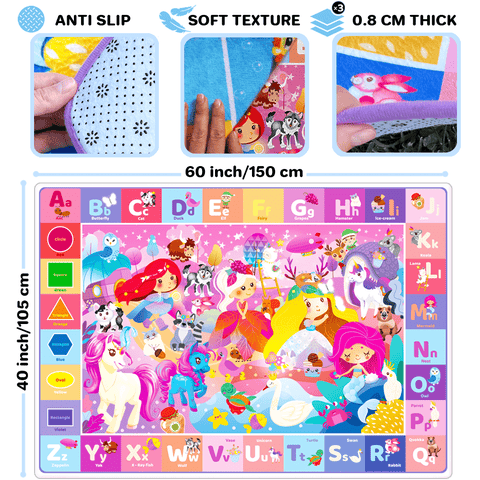 Super Soft ABC Baby Play Mat for Floor