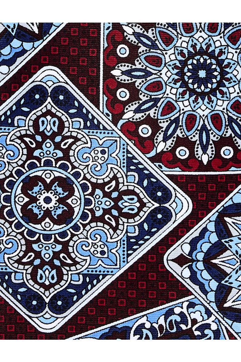 Big & Tall Abstract Printed Tie, Alternate, color, BURGUNDY