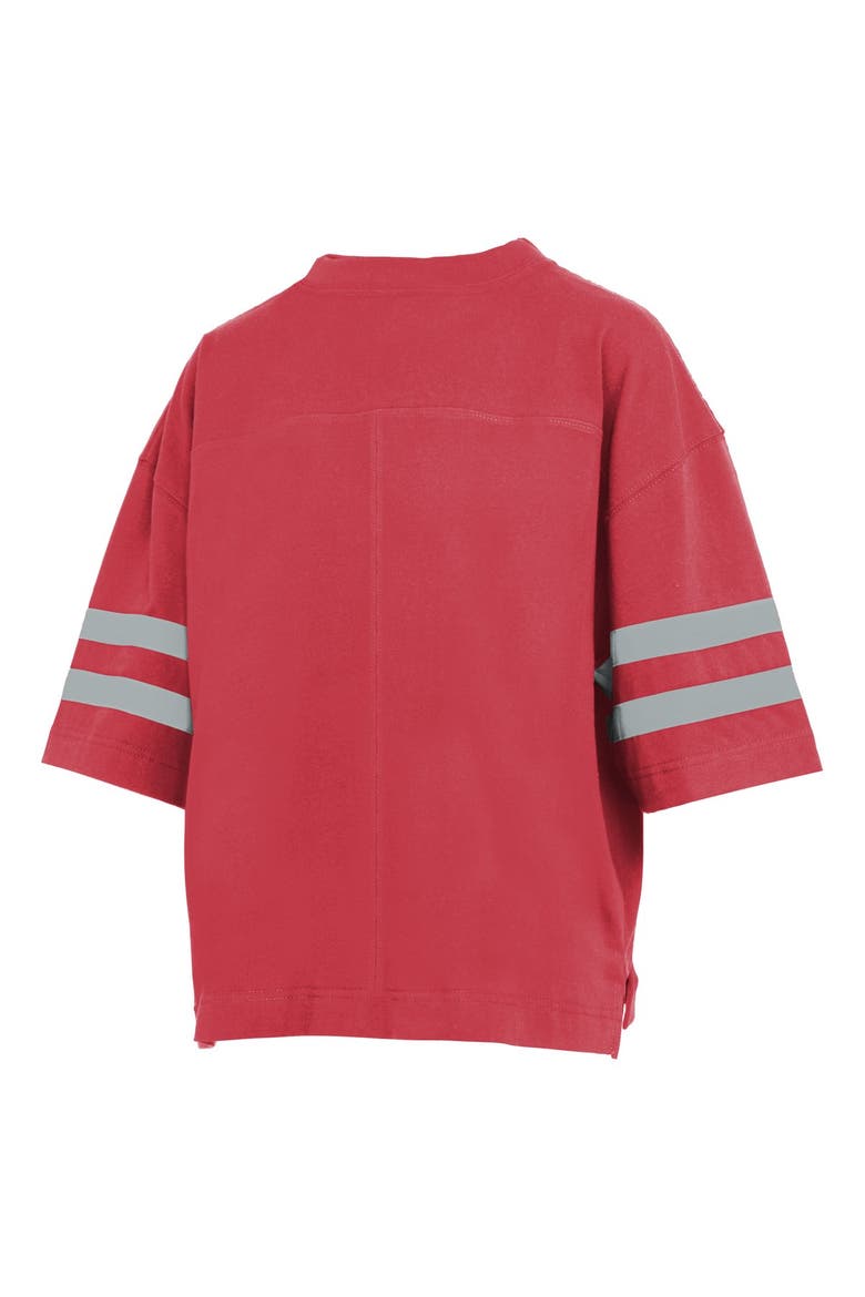Women's Pressbox  Scarlet Ohio State Buckeyes Wayne Tyler Cropped T-Shirt, Alternate, color, Scarlet