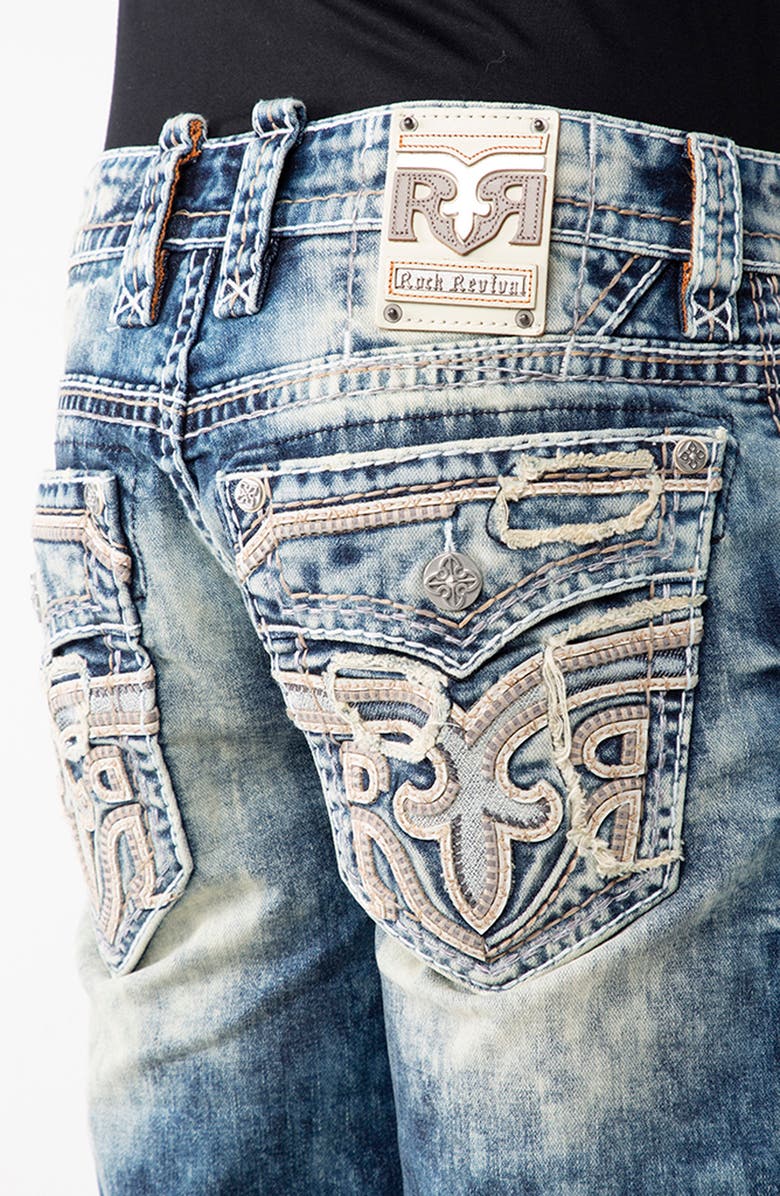 Rock Revival Alternative Straight Leg Stretch Jeans, Alternate, color, 