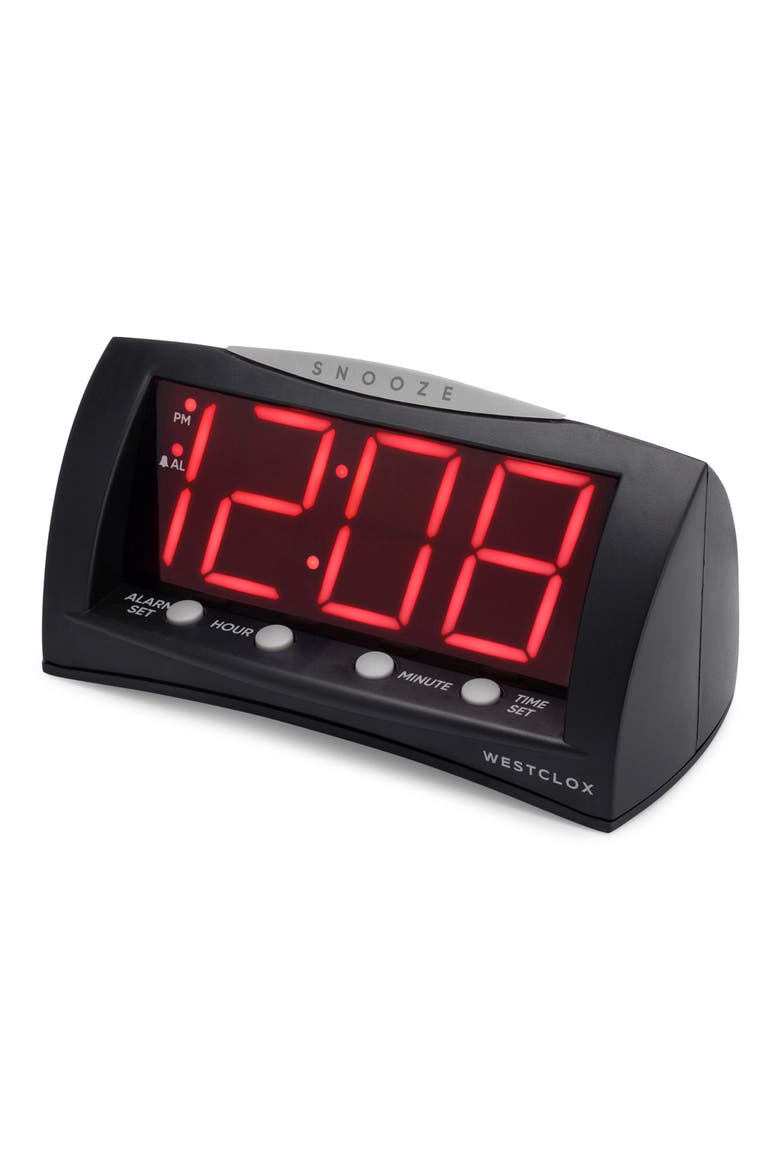 Triad Alarm Clock, Alternate, color, BLACK