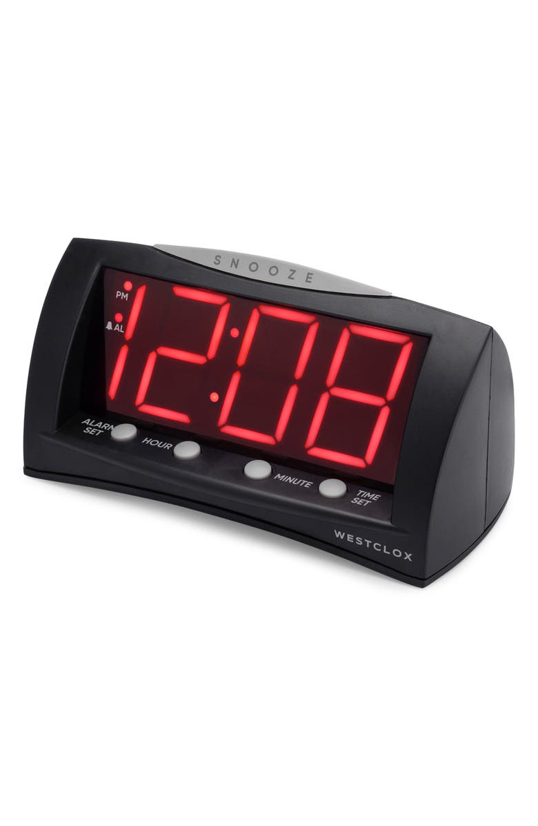 Westclox Triad Alarm Clock, Alternate, color, Black