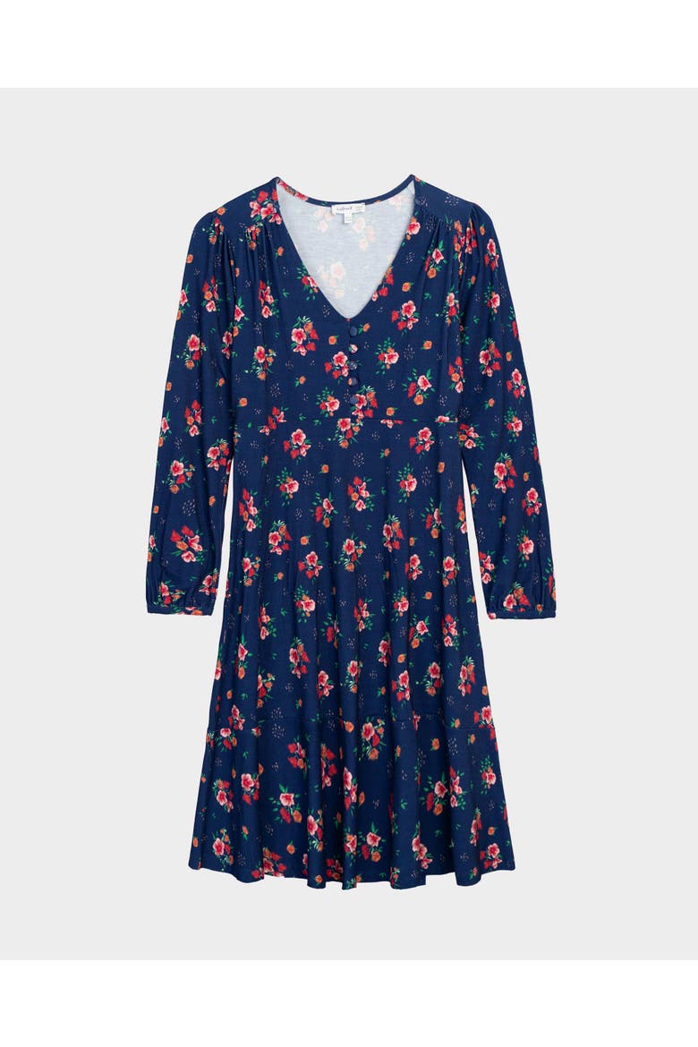 Printed Jersey Dress, Alternate, color, Spring Floral