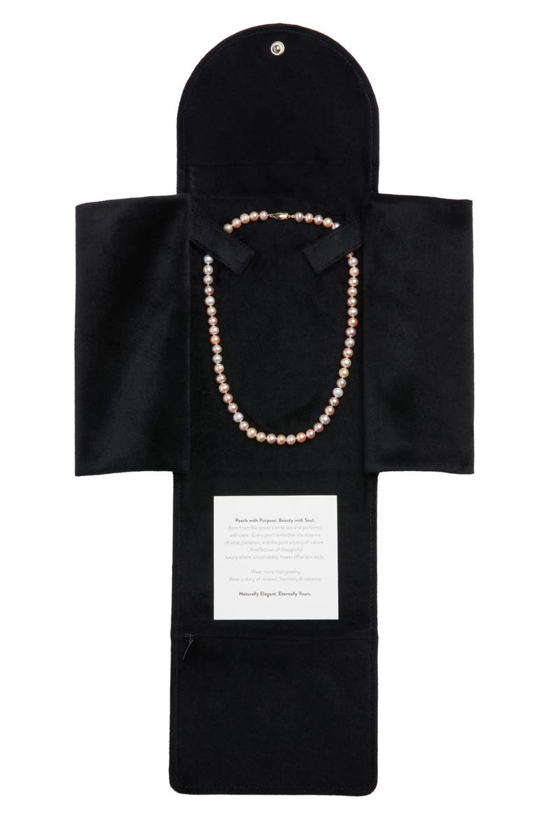 Freshwater Pearl Necklace, Alternate, color, BLUSH- 14K YELLOW GOLD