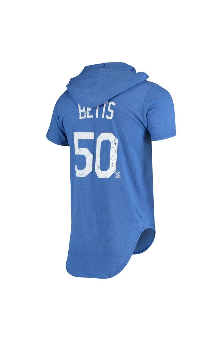 Majestic Threads Men's Majestic Threads Mookie Betts Royal Los Angeles Dodgers Softhand Player Hoodie T-Shirt, Alternate, color, Royal