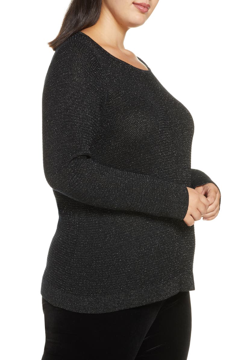 Eileen Fisher Shimmer Merino Wool Blend Top, Alternate, color,