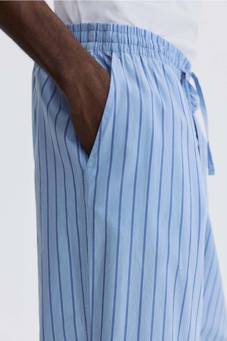 Relaxed-fit Poplin Pants, Alternate, color, Light blue/striped