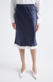 Maria McManus Bias Ribbon Midi Skirt