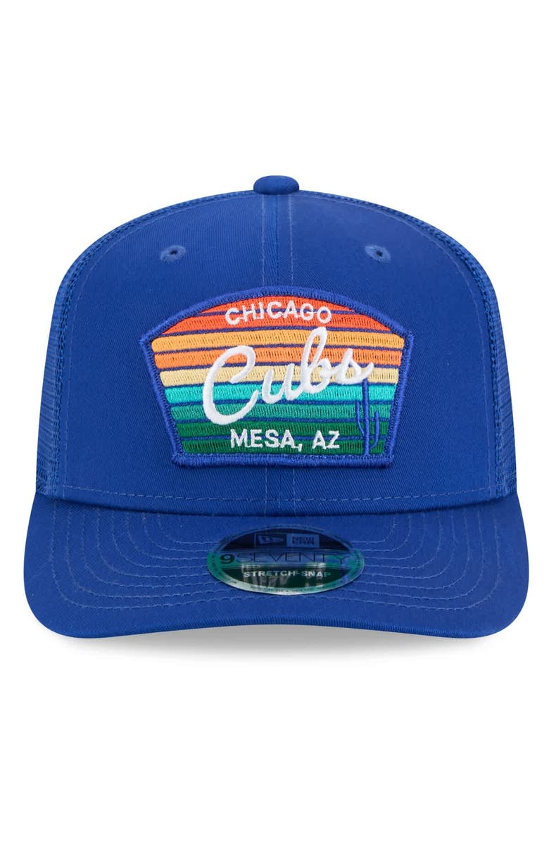 New Era Men's New Era  Royal Chicago Cubs 2025 Spring Training 9SEVENTY Stretch-Snap Trucker Hat, Alternate, color, 
