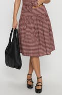 Princess Polly Alixandra Check Print Midi Skirt