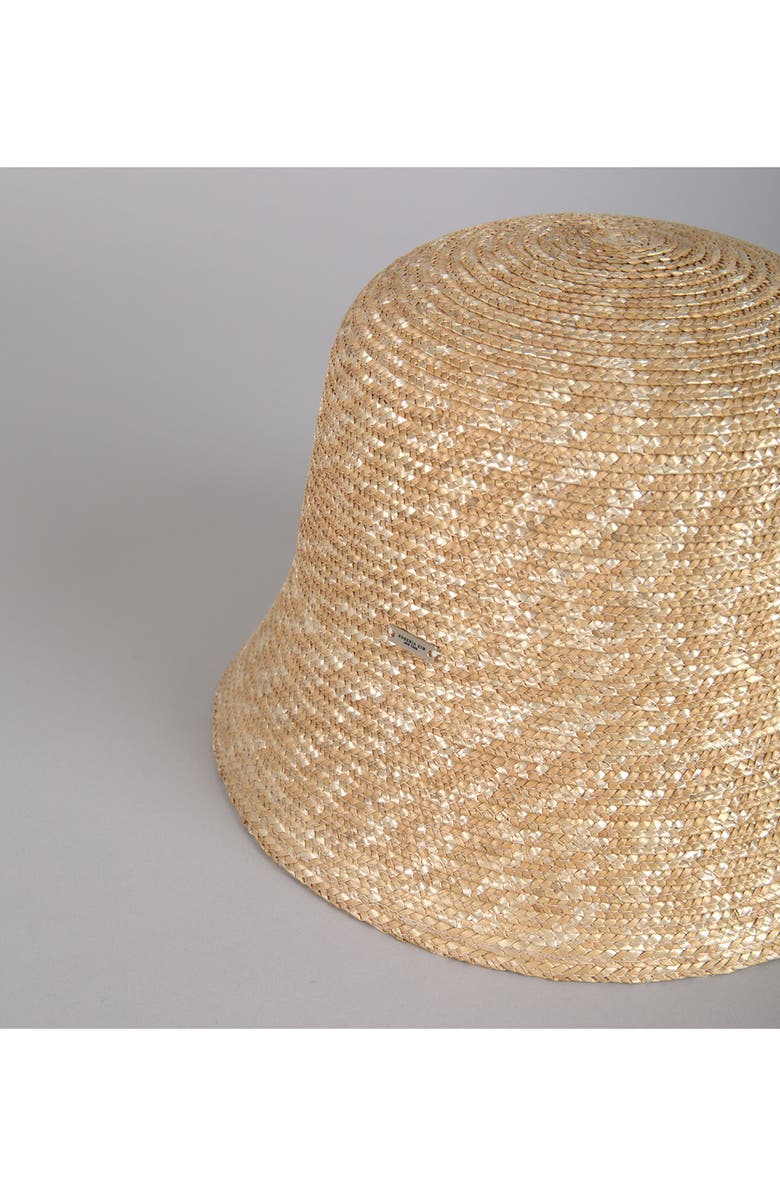 Eugenia Kim Anais Straw Bucket Hat, Alternate, color, Natural