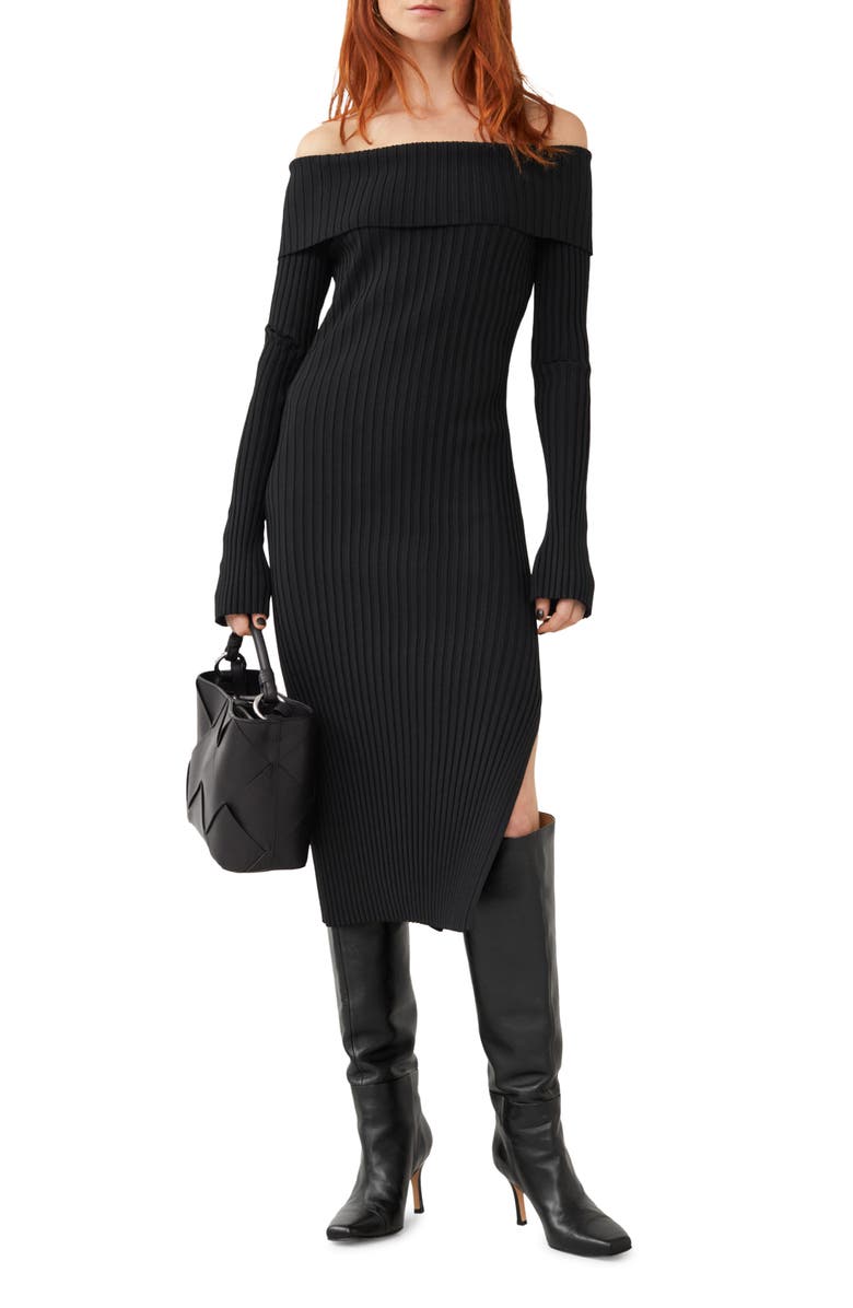 & Other Stories Off the Shoulder Midi Sweater Dress, Main, color,