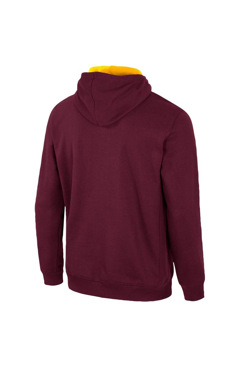 COLOSSEUM Men's Colosseum Maroon Arizona State Sun Devils Half-Zip Hoodie, Alternate, color, 