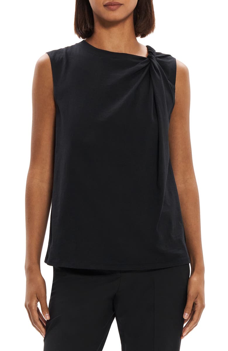 Theory Twist Neck Pima Cotton Tank, Main, color, 