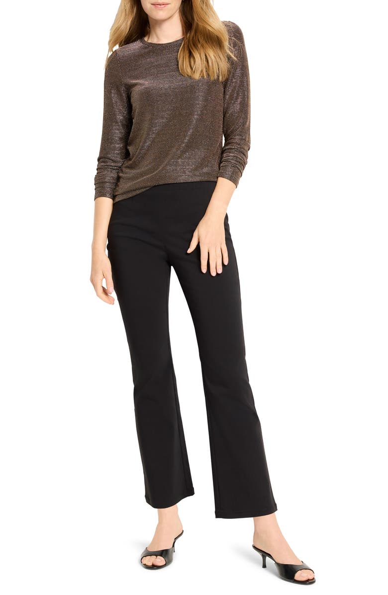 NIC+ZOE Diamonte Long Sleeve Knit Top, Alternate, color, Copper Mix