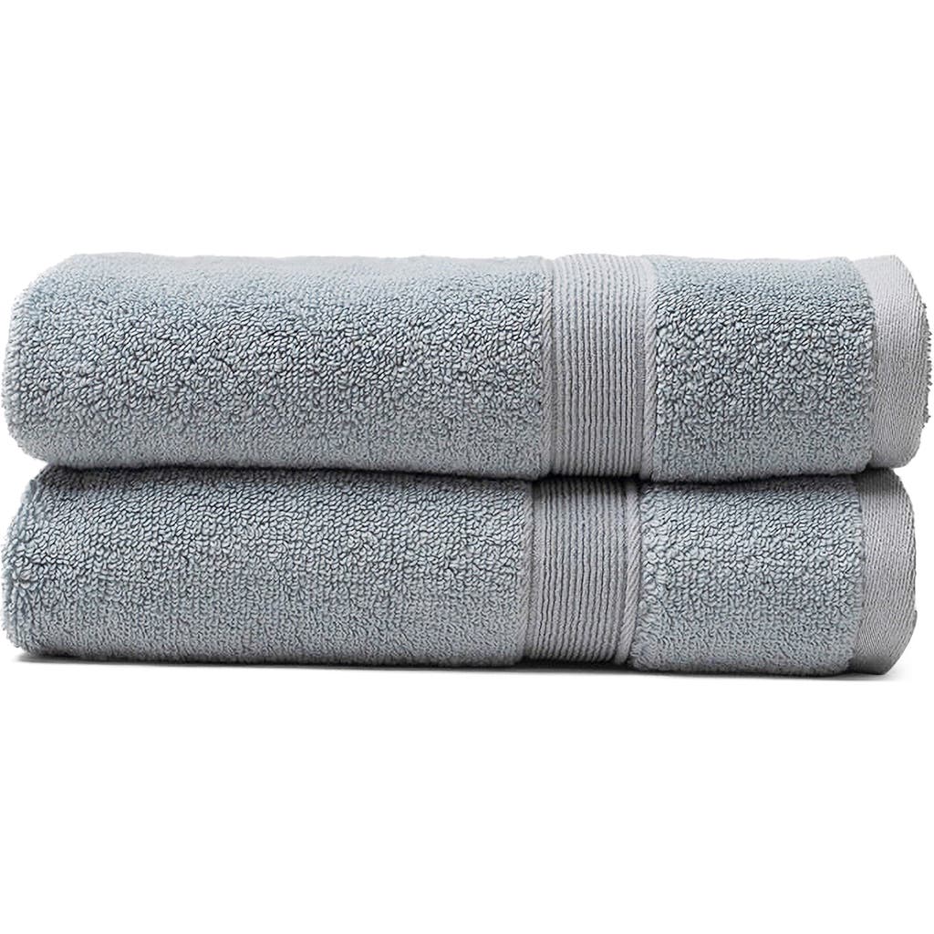 Cozy Earth Luxe Set Of 2 Hand Towels In Blue