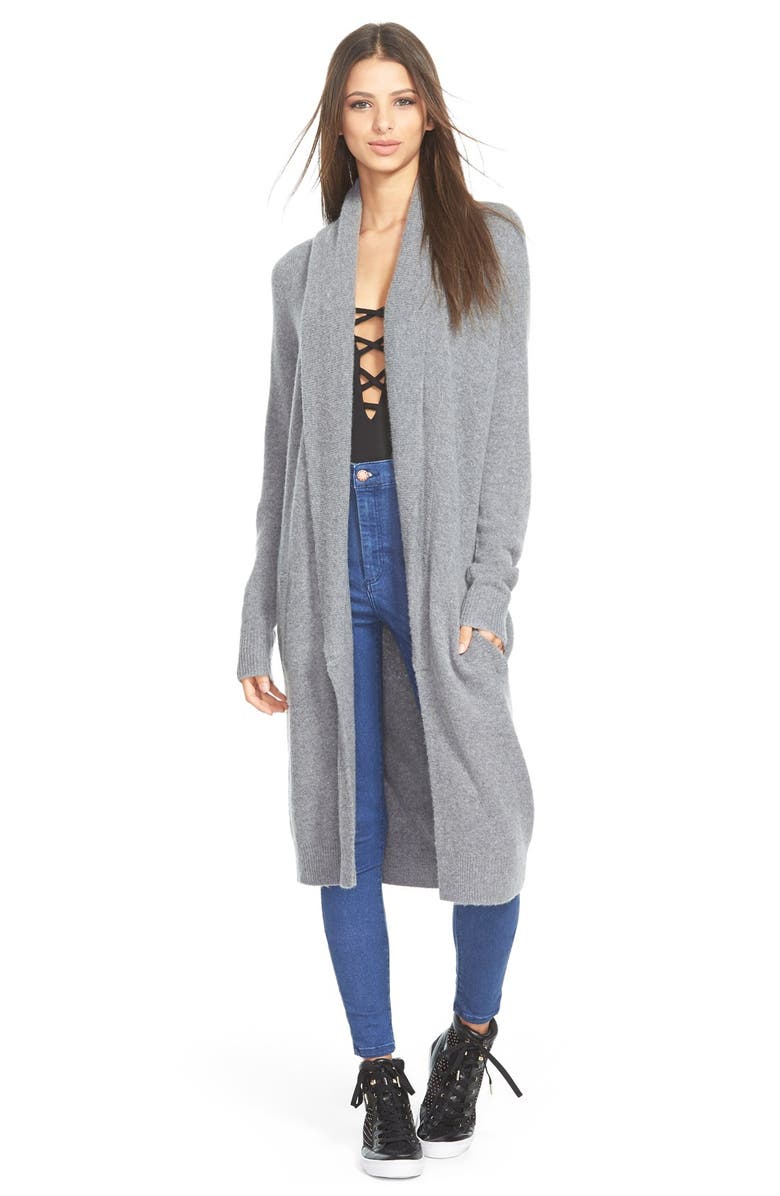 Leith Long Open Front Cardigan, Alternate, color,