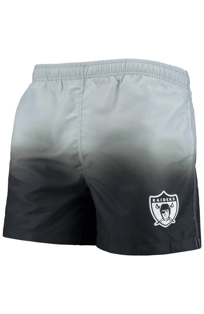 FOCO Men's FOCO Black Las Vegas Raiders Retro Dip-Dye Swim Shorts, Alternate, color, 