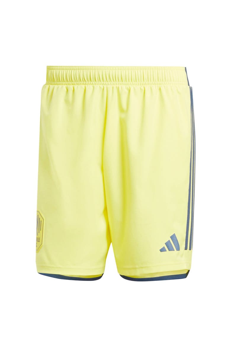 Men's adidas Yellow Nashville SC 2024 Home Authentic Shorts, Main, color, Yellow