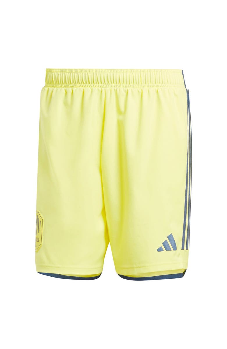 adidas Men's adidas Yellow Nashville SC 2024 Home Authentic Shorts, Main, color, 