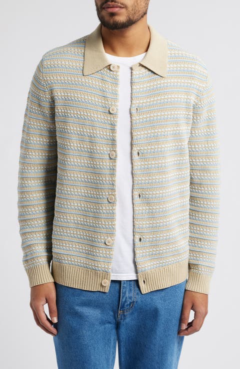 Jackie 6636 Stripe Organic Cotton Cardigan