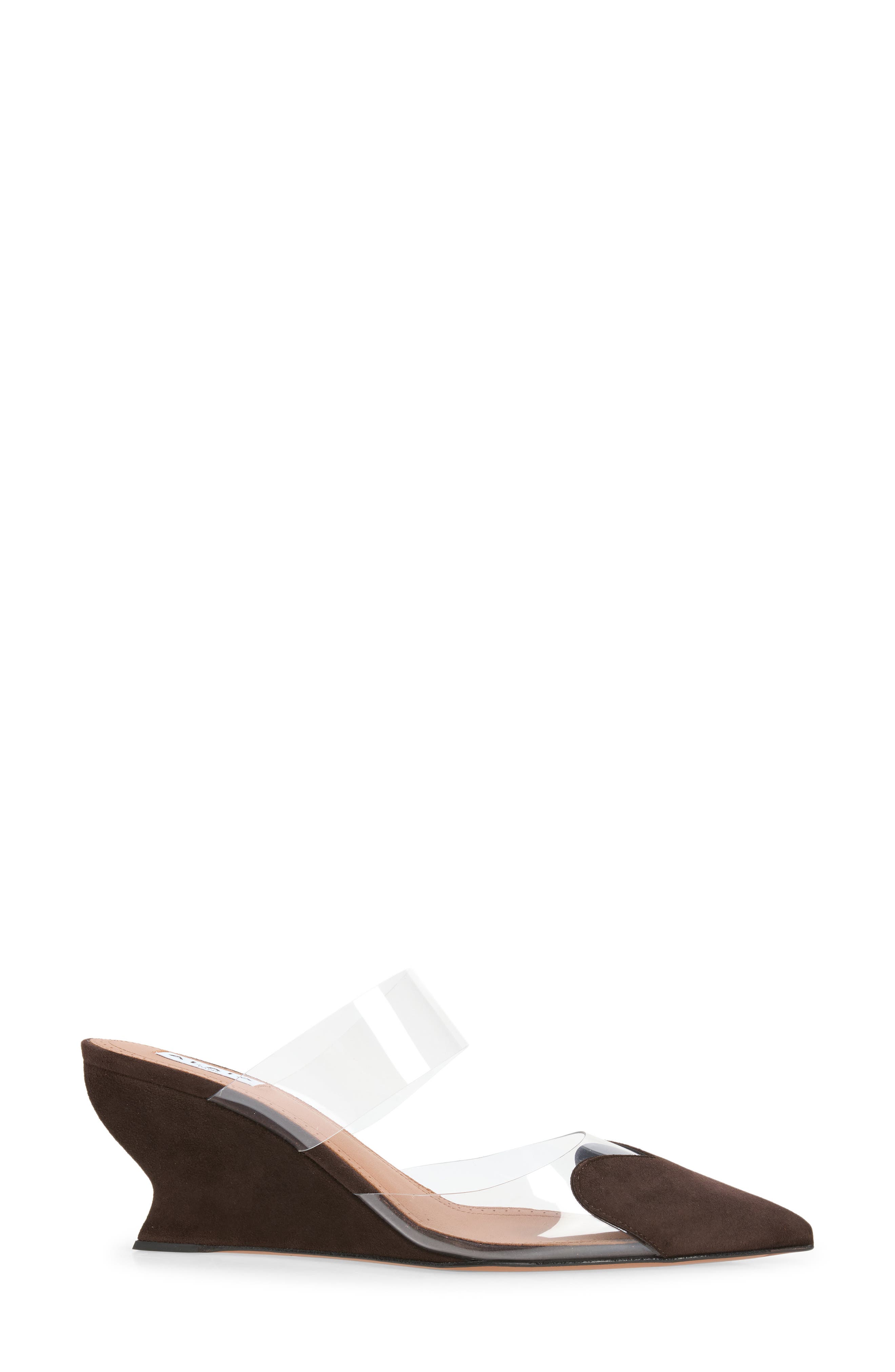 Pointed Toe Wedge Mule, Alternate, color, BRUN FUME