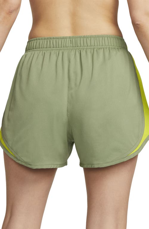 Nike Dri-fit Tempo Ribbed Running Shorts In Green