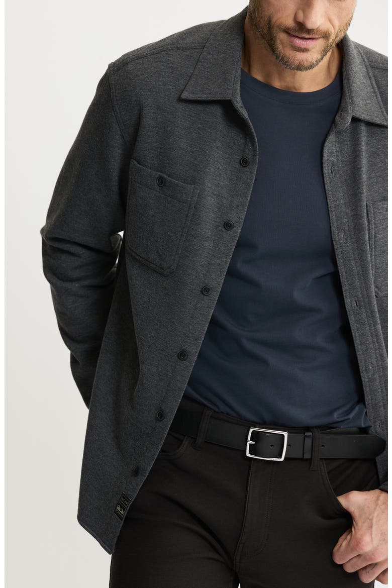 Knit Shirt Jacket, Alternate, color, GREY