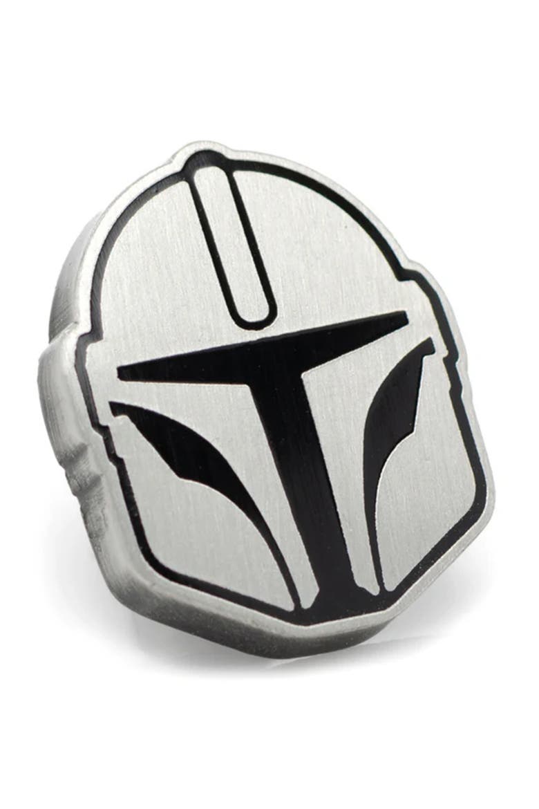 Mandalorian Mythosaur Crew Socks & Helmet Lapel Pin Gift Set, Alternate, color, BLACK MULTI