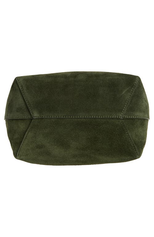 Mansur Gavriel Small Everyday Cabas Suede Hobo Bag In Green