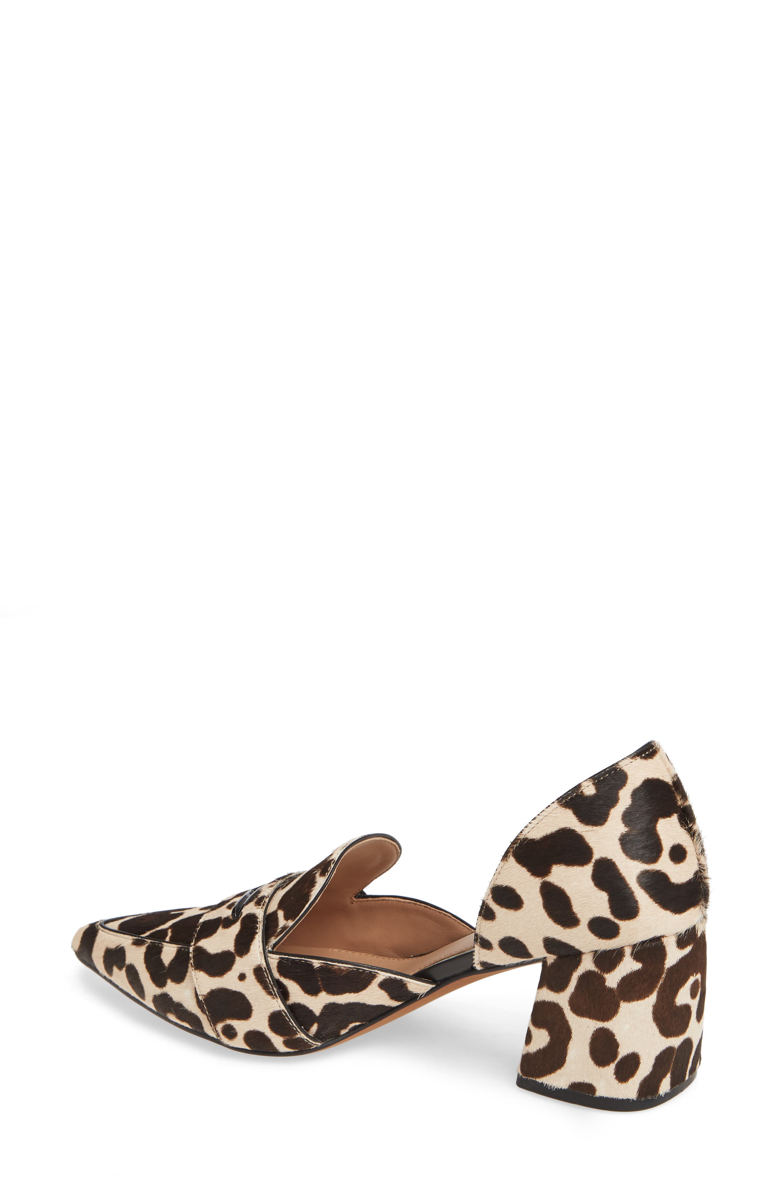 Cache Pump, Alternate, color, WHITE/ BLACK CALF HAIR
