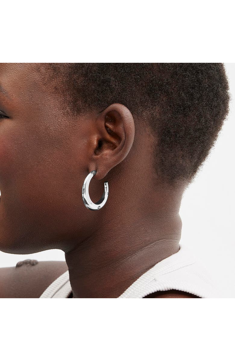 COACH Hallmark Tubular Hoop Earrings, Alternate, color, 