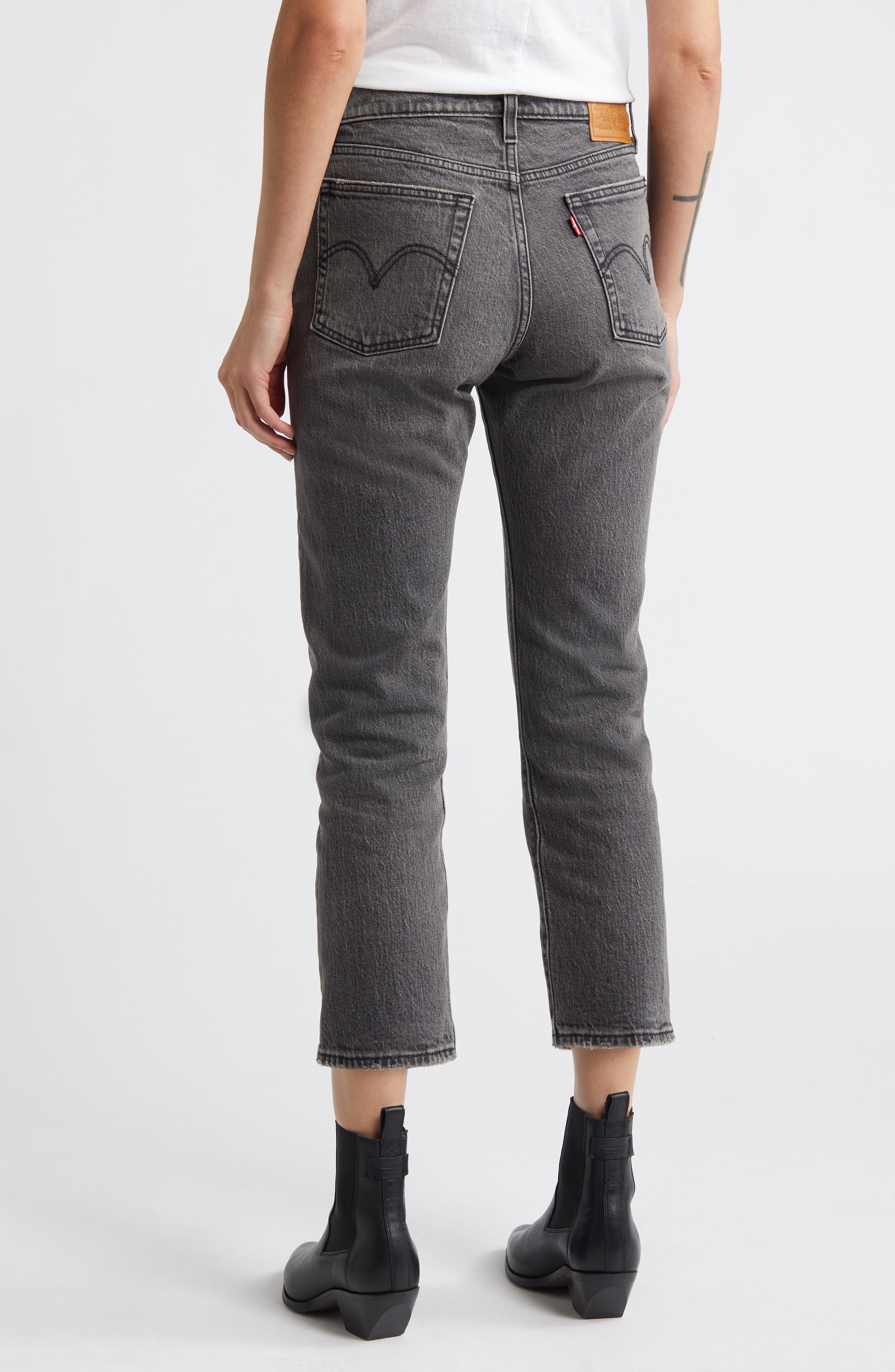 Wedgie High Waist Ankle Straight Leg Jeans - image 2