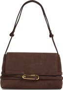 LIFFNER Belted Suede Shoulder Bag