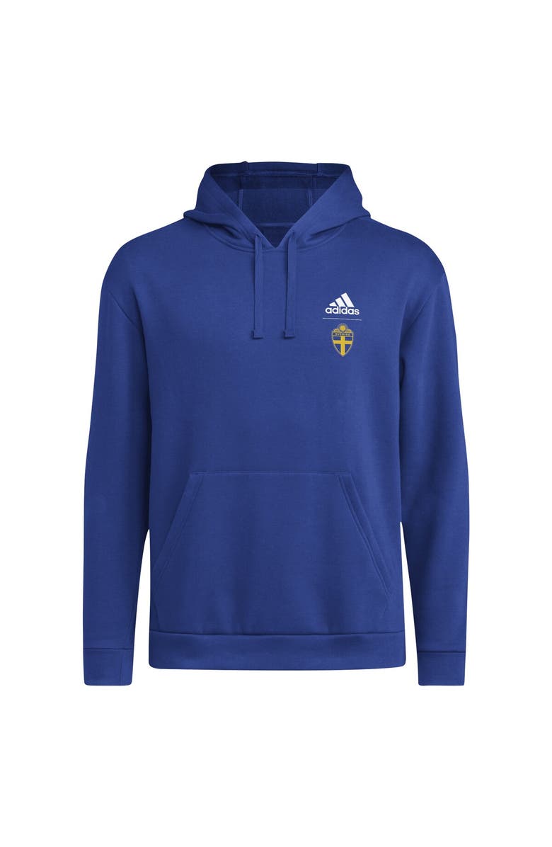 adidas Men's adidas Blue Sweden National Team Crest Pullover Hoodie, Alternate, color, Blue