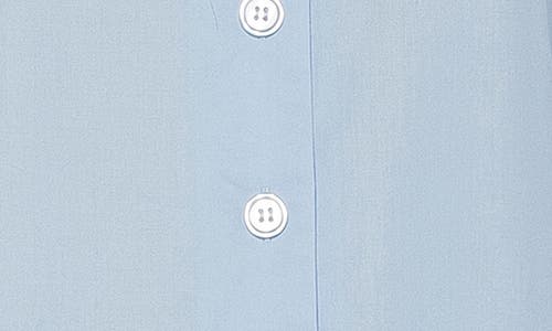 Alexia Admor Shannan Tipped Collar Button-up Shirt In Blue